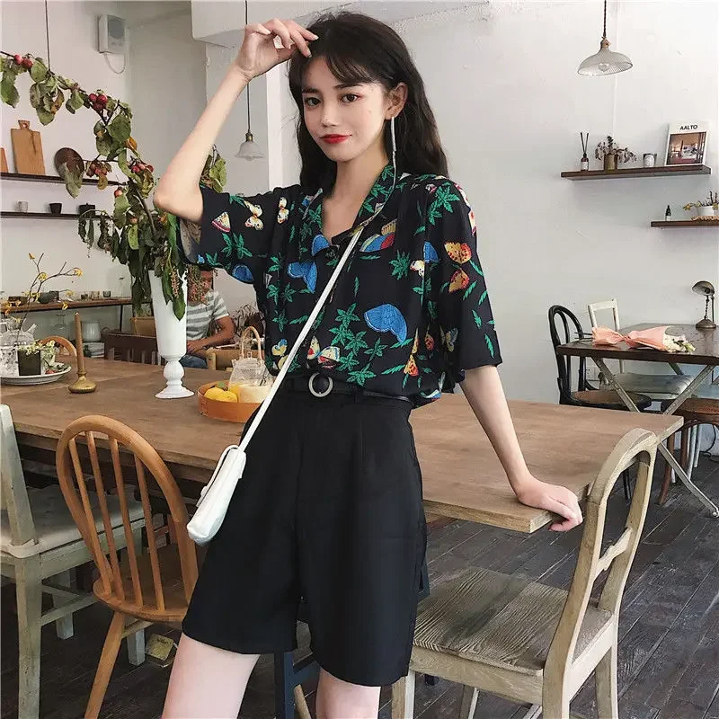 Korean Lifestyle Student - Shirts Women Corduroy Patch Pocket Shirt