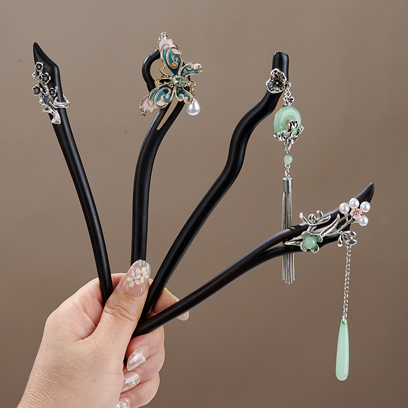 New Chinese style ebony hairpi - Hanbok Hair Pin review and price