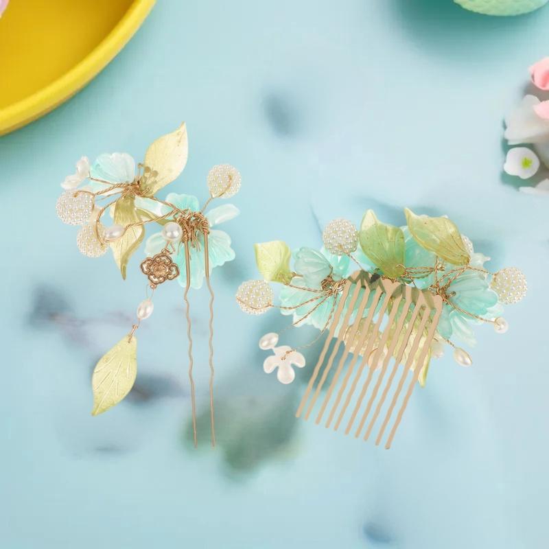 1Pcs Cool Jade Orchid Flower H - Hanbok Hair Pin review and price