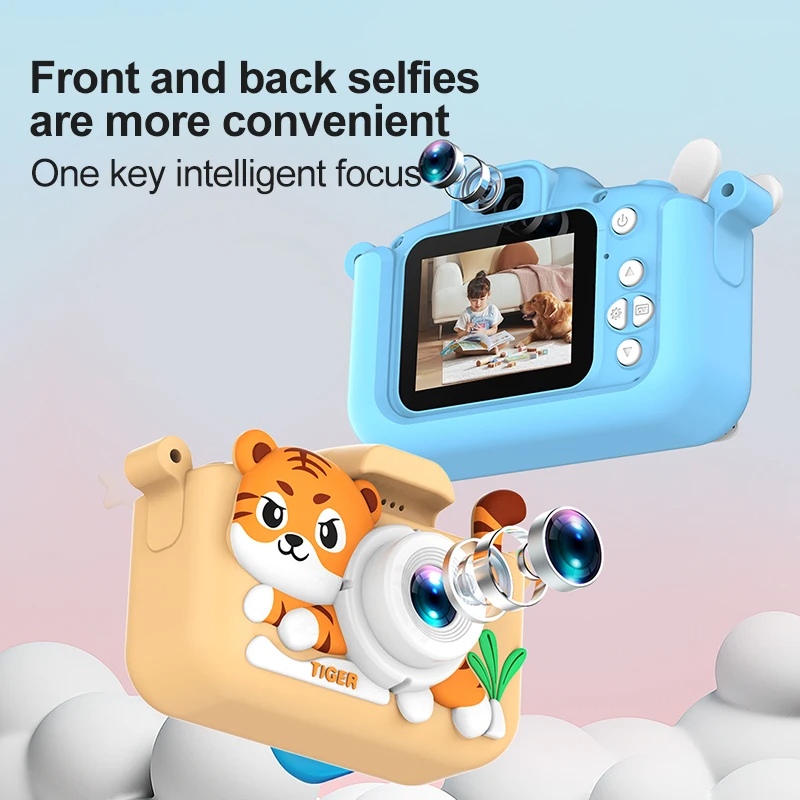 Kids Mini Camera Cartoon Tiger - Korean Lifestyle Video review and price
