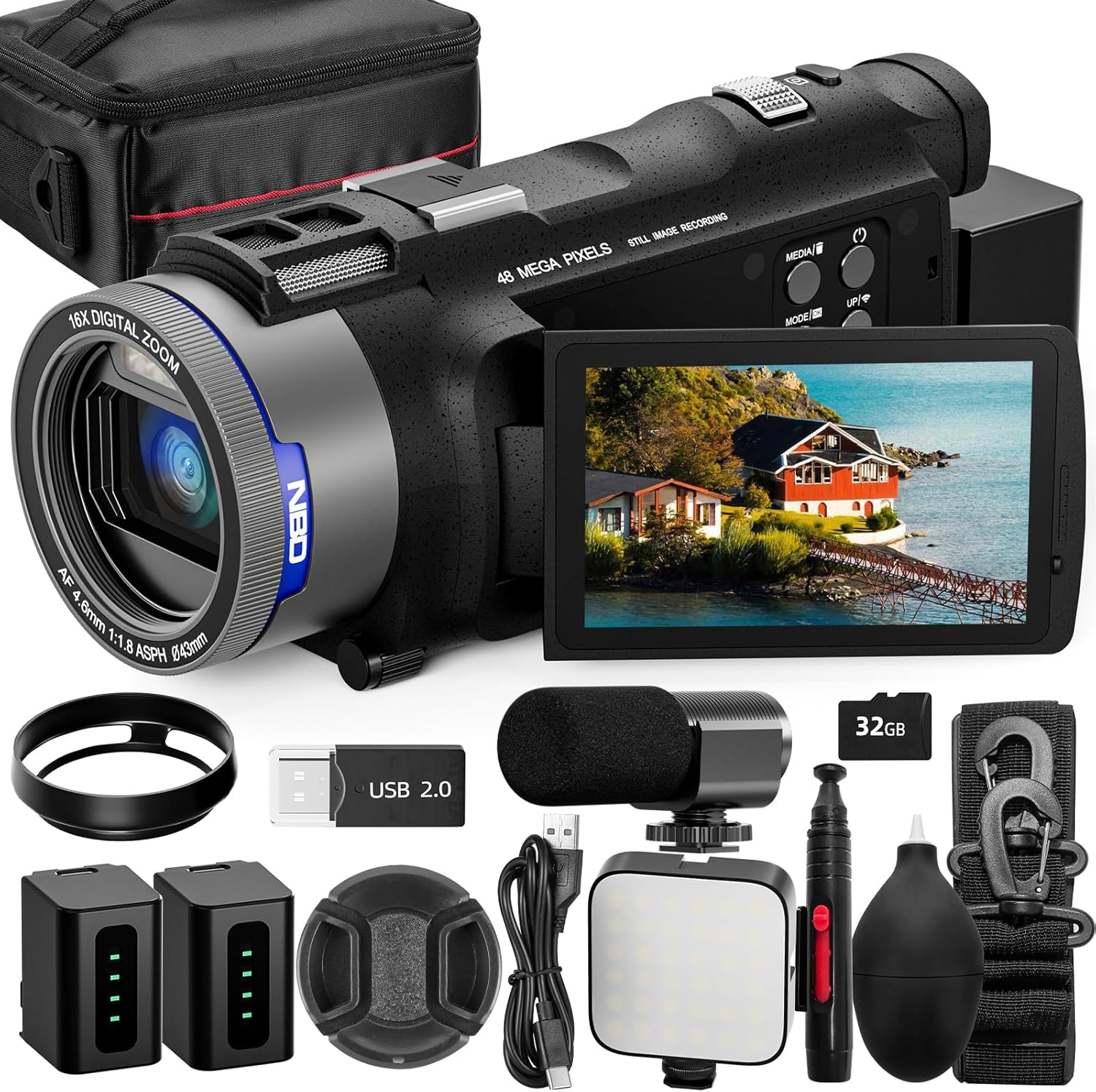 NBD 4K Camcorder Video Camera  - Korean Lifestyle Video review and price