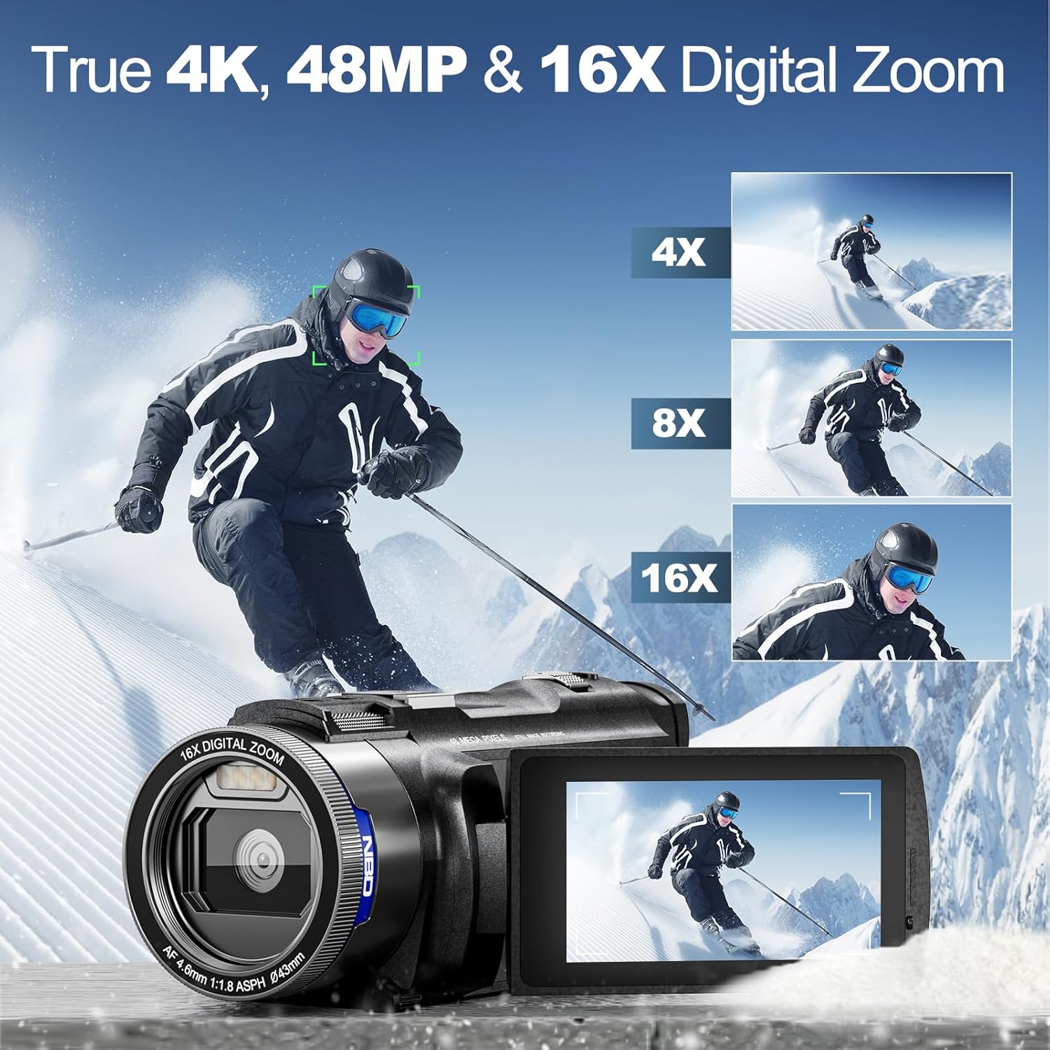 NBD 4K Camcorder Video Camera  - Korean Lifestyle Video review and price