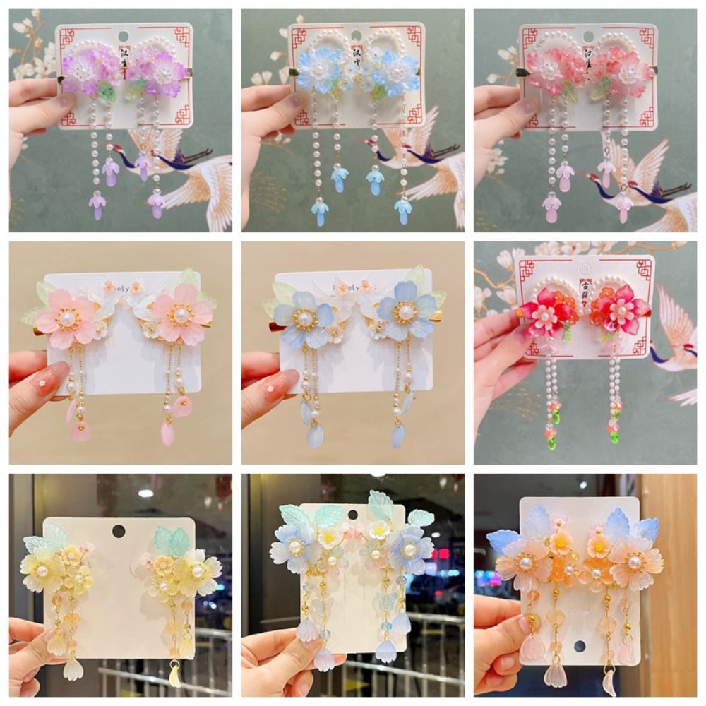 Fashion Pink Hair Clip Flower  - Hanbok Hair Pin review and price
