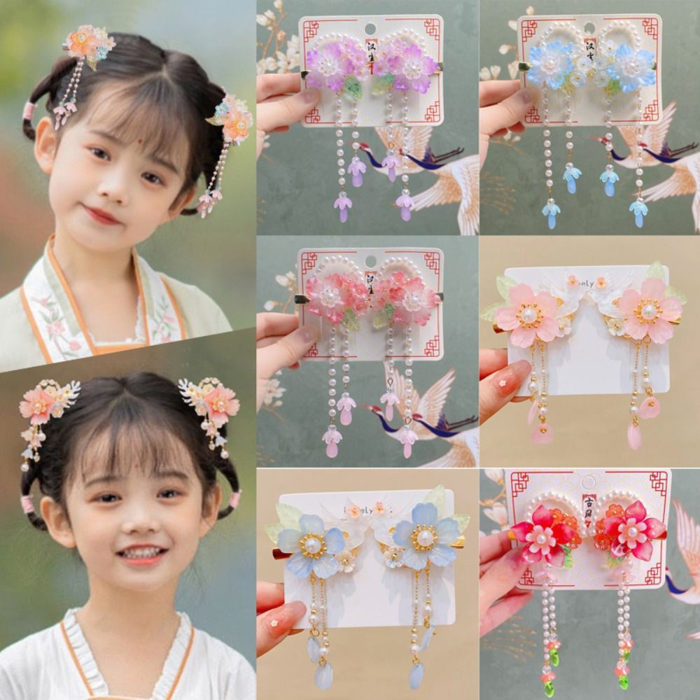 Fashion Pink Hair Clip Flower  - Hanbok Hair Pin review and price