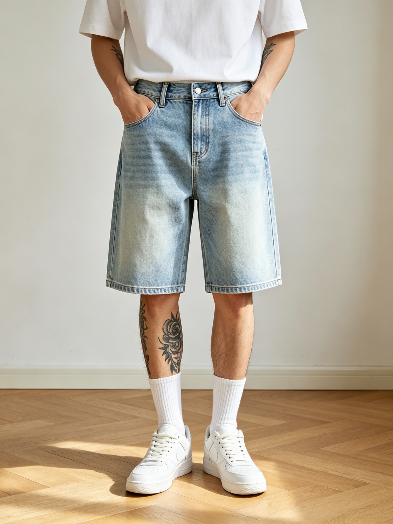 Loose cut blue non stretch den - Korean Daily Lifestyle review and price